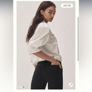 NWOT MOTHER The Lil' Rambler Mid-Rise Zip Ankle Jeans Size 27P